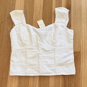 NWT Abercrombie Linen Top